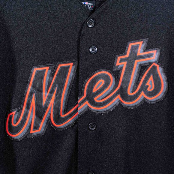 New York Mets David Wright Alternate Jersey Majestic Made in USA Medium MLB - Picture 5 of 10